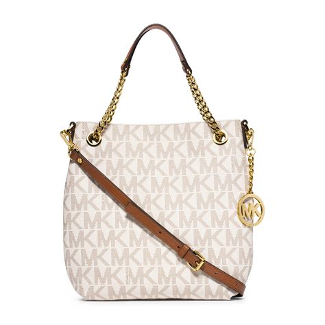 michael michael kors jet set chain bag|Michael Kors vanilla jet set.